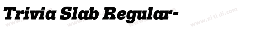 Trivia Slab Regular字体转换